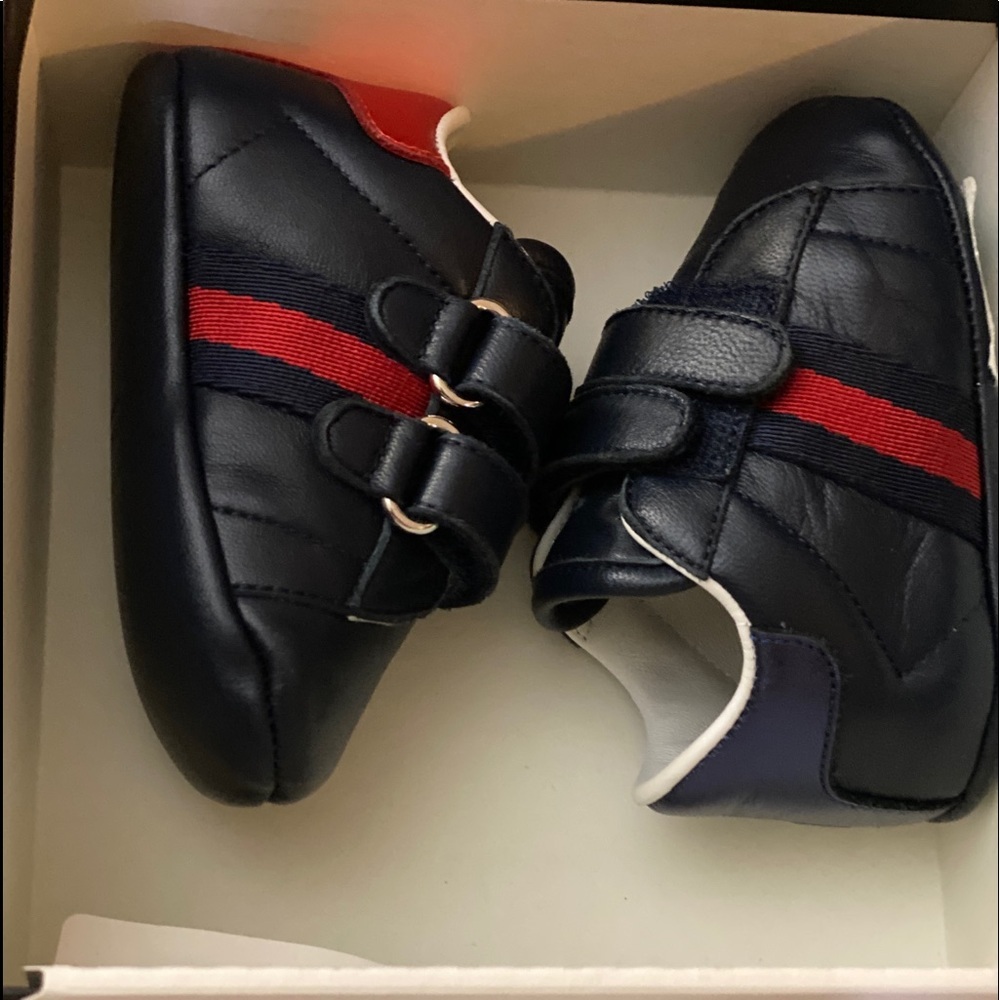 Gucci ace baby newborn snap sneakers NWT - Picture 14 of 15